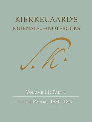 cover image of Kierkegaard's Journals and Notebooks, Volume 11